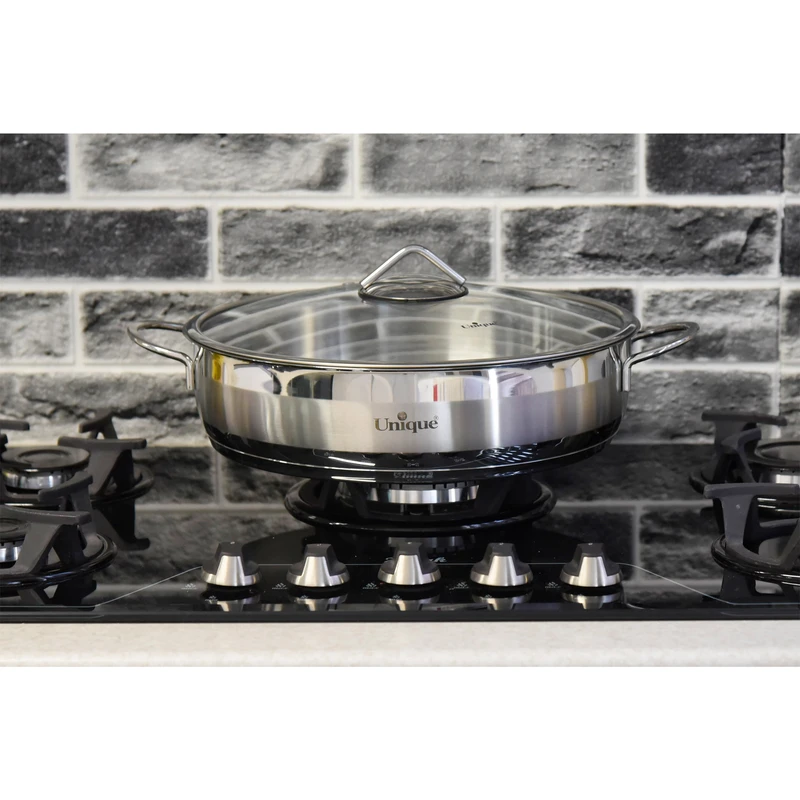 تابه یونیک استیل مدل درب دار کد 9947 سایز 32 - Gallery 3