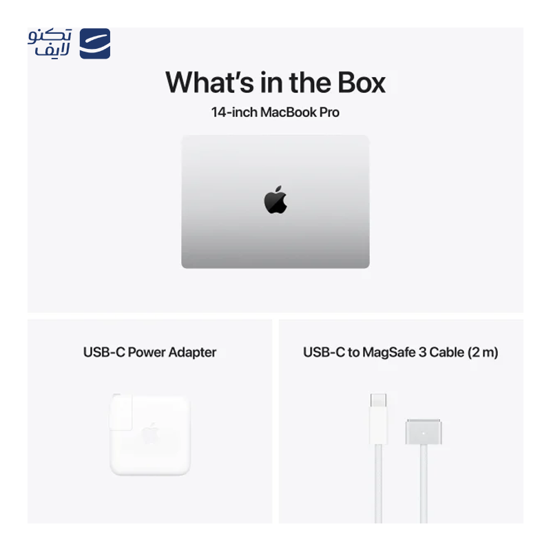 لپ تاپ 14.2 اینچی اپل مدل MacBook Pro MW2W3 2024 M4 16GB 512GB - Gallery 3